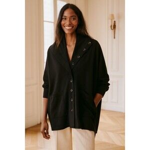 La FixSun Jacket Black Button Front Pockets Collared Made in USA Size 2x? 3x??